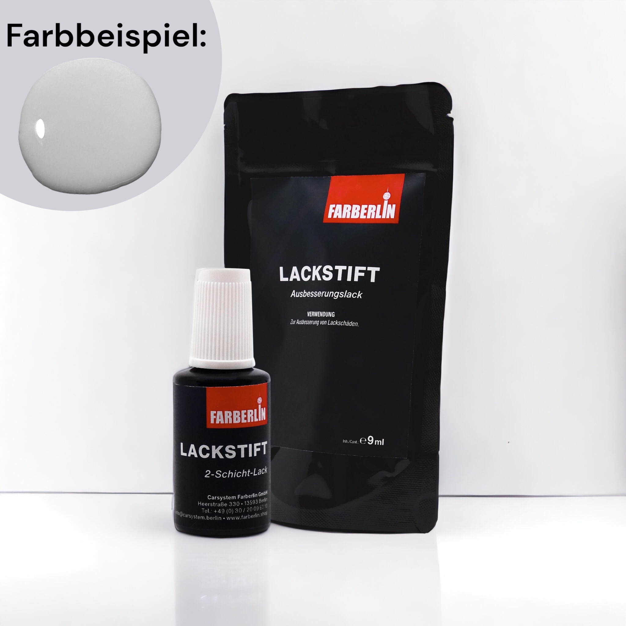 Lackstift Weiß (RAL 9010) matt